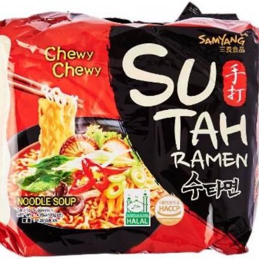 

Samyang Chewy Su Tah Ramen Noodle Soup 5 X 120 Gram