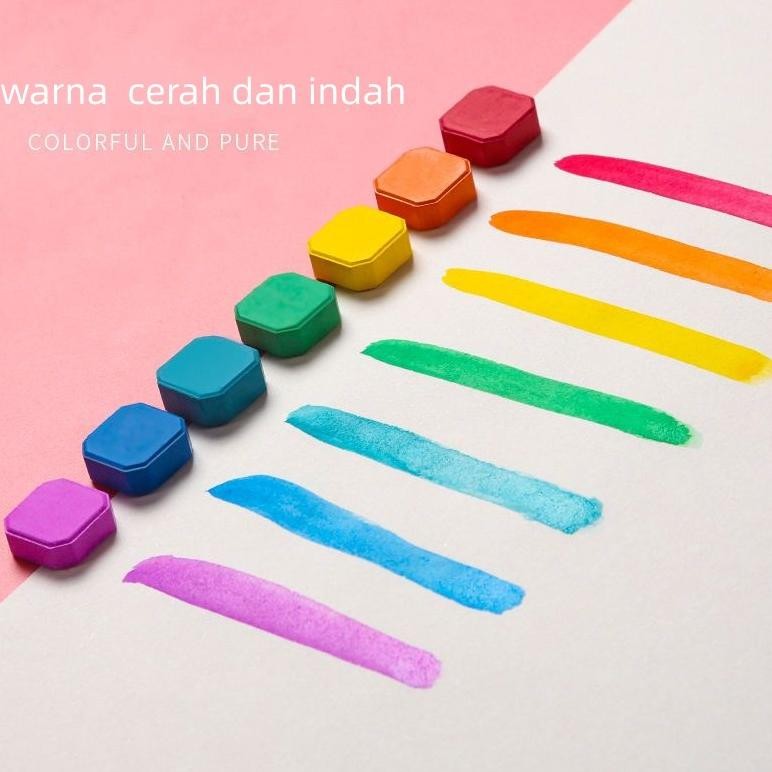 

Qw-7 CodCat Air Warna 48 Warna /Alat Cat Air Warna Per Set / 48 Watercolor Set( Sudah Termasuk Kuas Dan Kertas Lukis) Qw-7