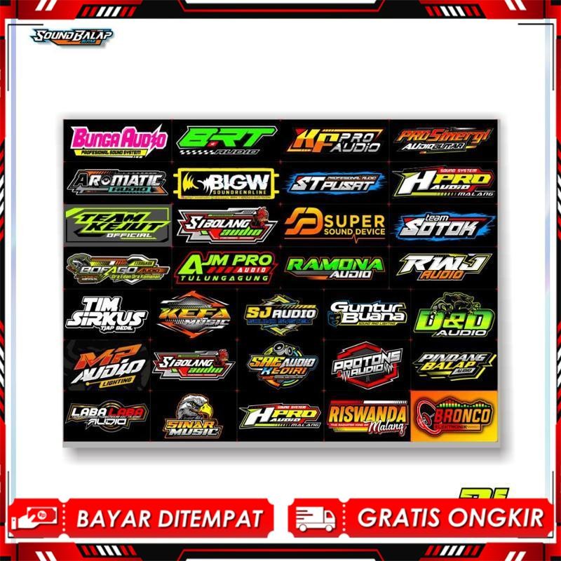 

Bagus - Stiker Sound System Vynil Doff Jeruk Anti Air - Isi 28/25/26/31/32 - Brewog Brengos K5 Maximal Hrj Riswanda De32