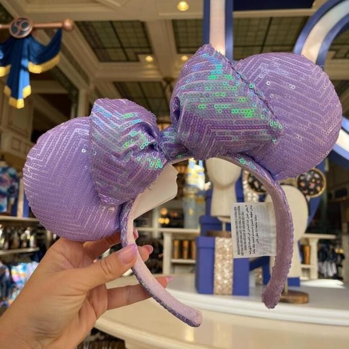 BARU  Bando Headband Minnie Mouse Purple Original Disney.