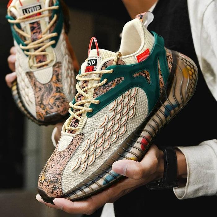 Rs Joy Shoes Premium Sepatu Pria Import Sepatu Jaring Bersirkulasi Kasual Pria Sepatu Lari Baru Musi