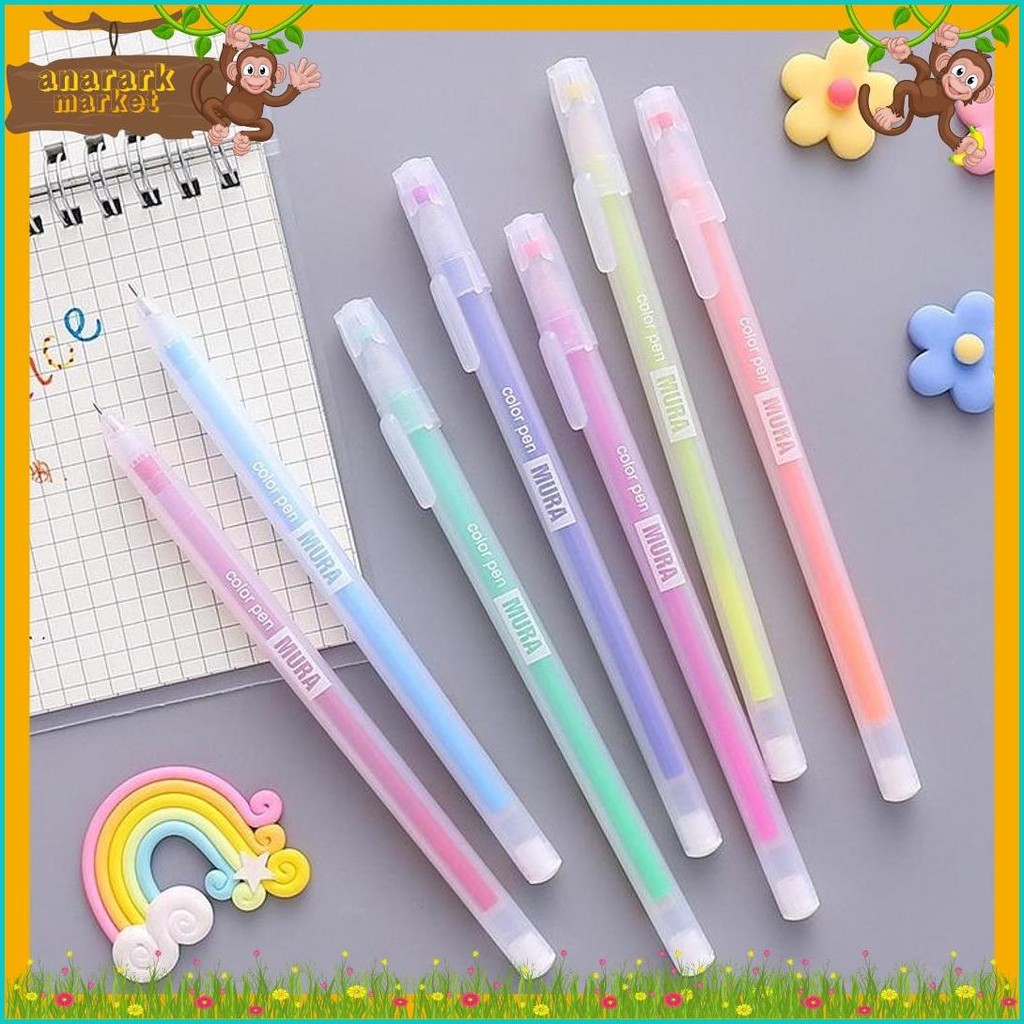 

[Dotding] 12 Warna Gel Pen Box Kotak Kawaii 0.5Mm Permen Warna Pens Kantor Mahasiswa Menulis Pens Sekolah/12Colors Starry Gel Pen Set 0.5Mm Fine Tip Ballpoint For Student Journal Writing School Office Supplies H178 Terlengkap Dan Termurah