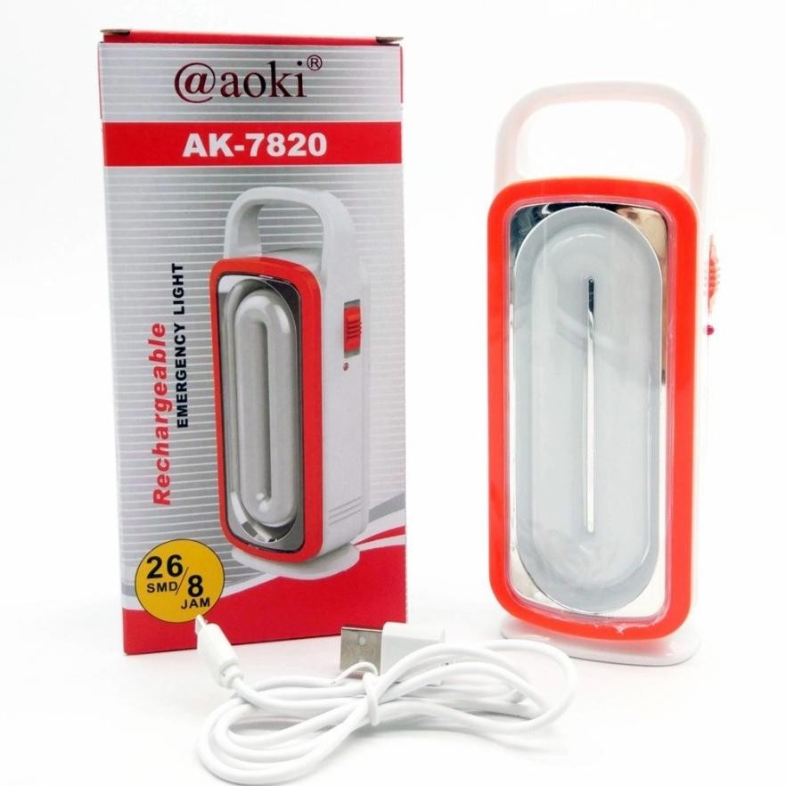 COD LAMPU EMERGENCY 26SMD 8JAM USB DARURAT AOKI AK 7820//LAMPU EMERGENCY AOKI AK-7820