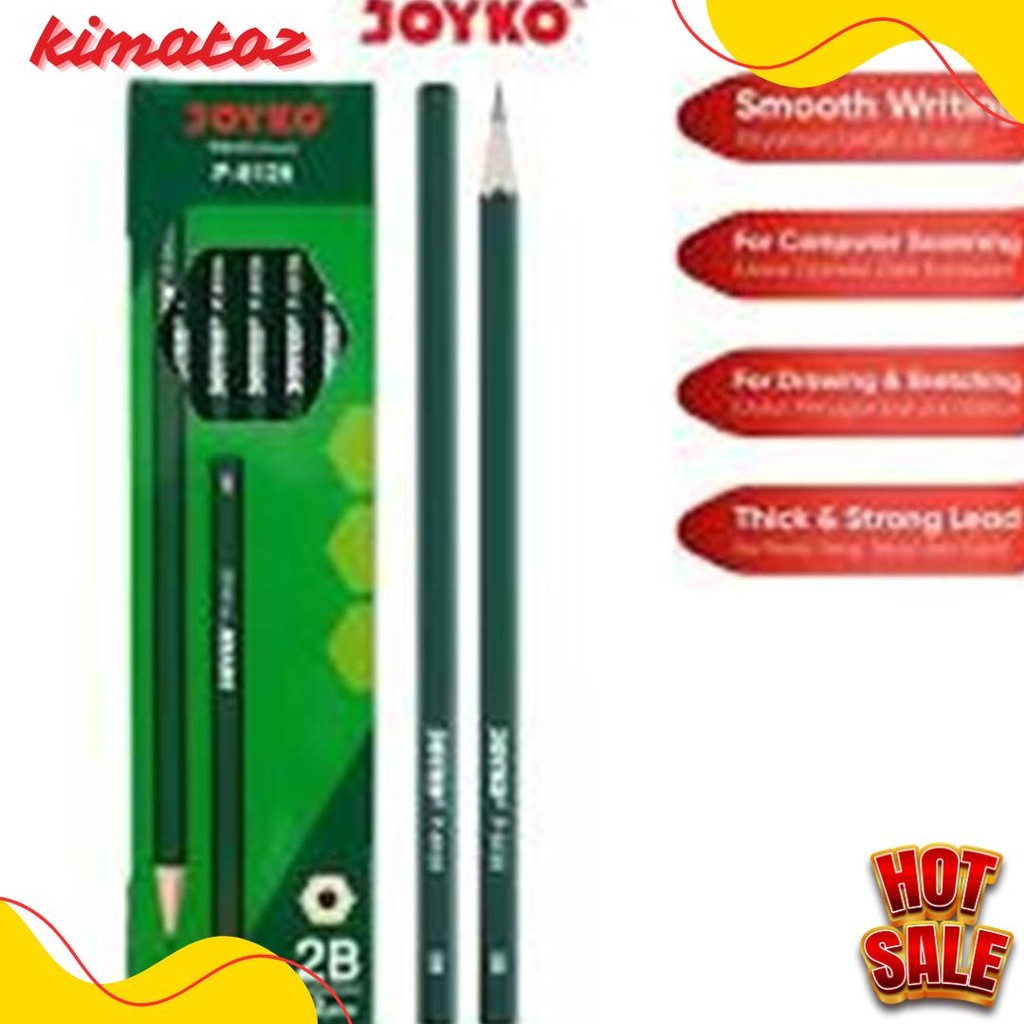 

Pensil Joyko P-8126 2B Hexagonal Grip 12 Pcs Diskon