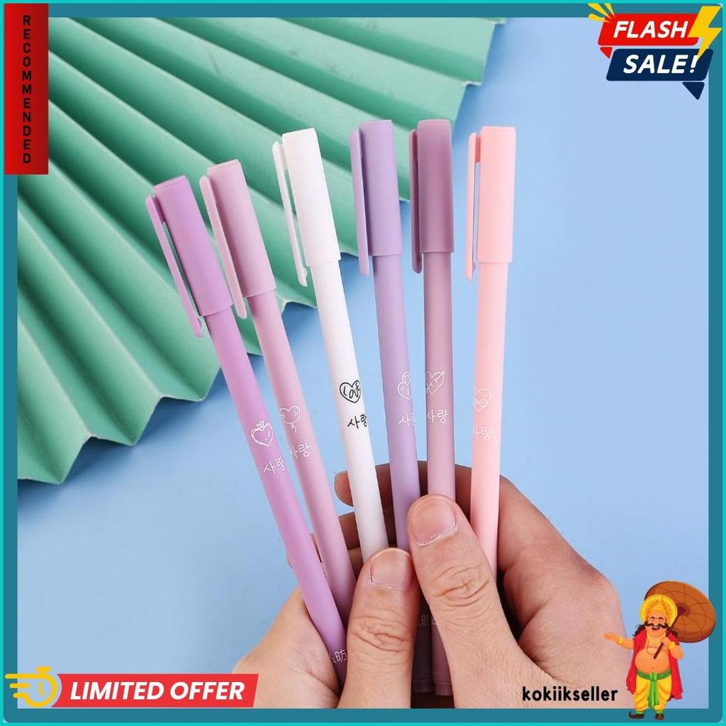 

Hpt 1 Set 6Pcs Pena Gel 0.5Mm Warna Pastel Pen Gel Aesthetic Pulpen Gel 6 In 1 Warna Gradasi Pena Gel Set Morandi Color Bolpoint Tinta Gel Cair 6 Pcs Journaling Pen Alat Tulis Kantor Sekolah Lucu Flash Sale! Diskon Hingga 70%