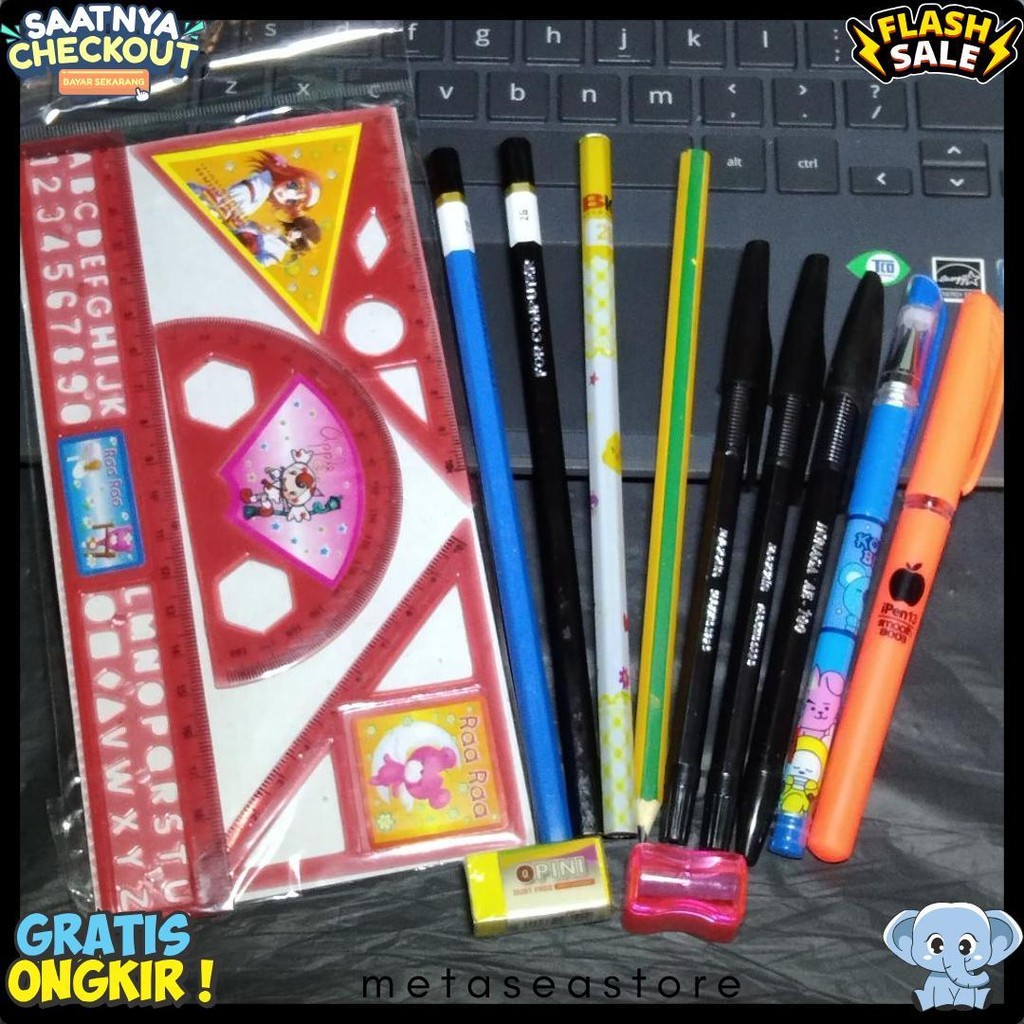 

Paket Alat Tulis Lengkap Murah Isi 15 Macam Alat Tulis Terlengkap Dan Termurah