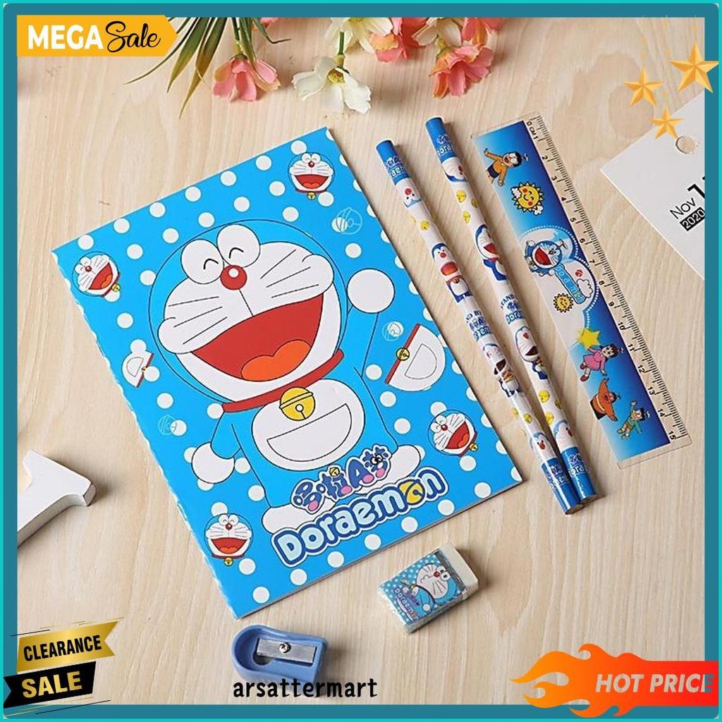 

Stationery Set 6 In 1 Free Alat Tulis Beserta Bag Untuk Anak Sekolah Diskon Setengah Harga