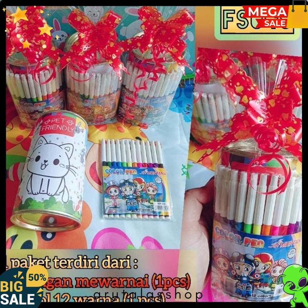 

Paket Hemat Fs048 (Isi 1 Paket) Bingkisan Ulang Tahun / Hadiah Lomba / Alat Tulis / Paket Alat Tulis Diskon