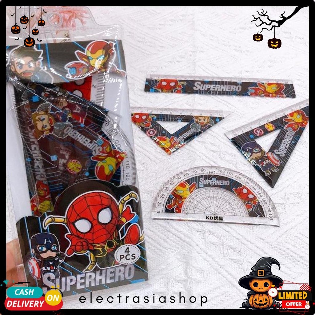 

Penggaris Set Lengkap Ruler Set Import Penggaris Busur Sekolah Diskon