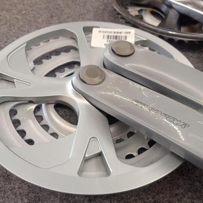 ready Crank sepeda SR Suntour 28/38/48T arm 170mm import