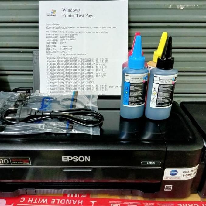 printer Epson L310 bekas rasa baru murah