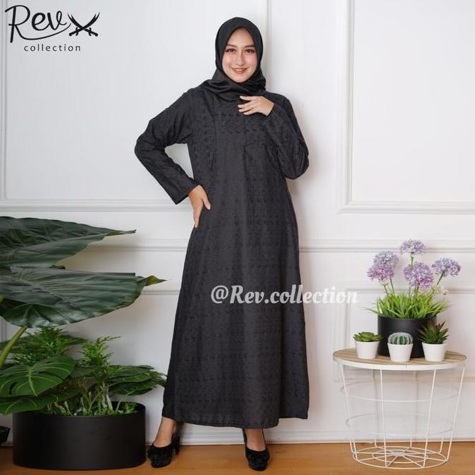 Gamis Hitam Full Bordir Busana Umroh Wanita Gamis Ihrom wanita