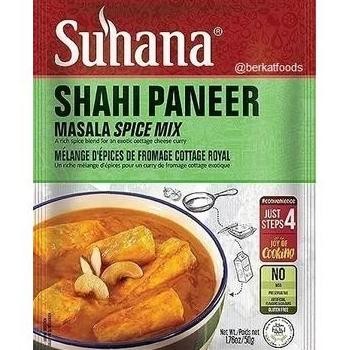 

favorit] Shahi Paneer Masala Spice Mix Suhana / Bumbu Masak Instan Cottage Cheese Khas India Halal