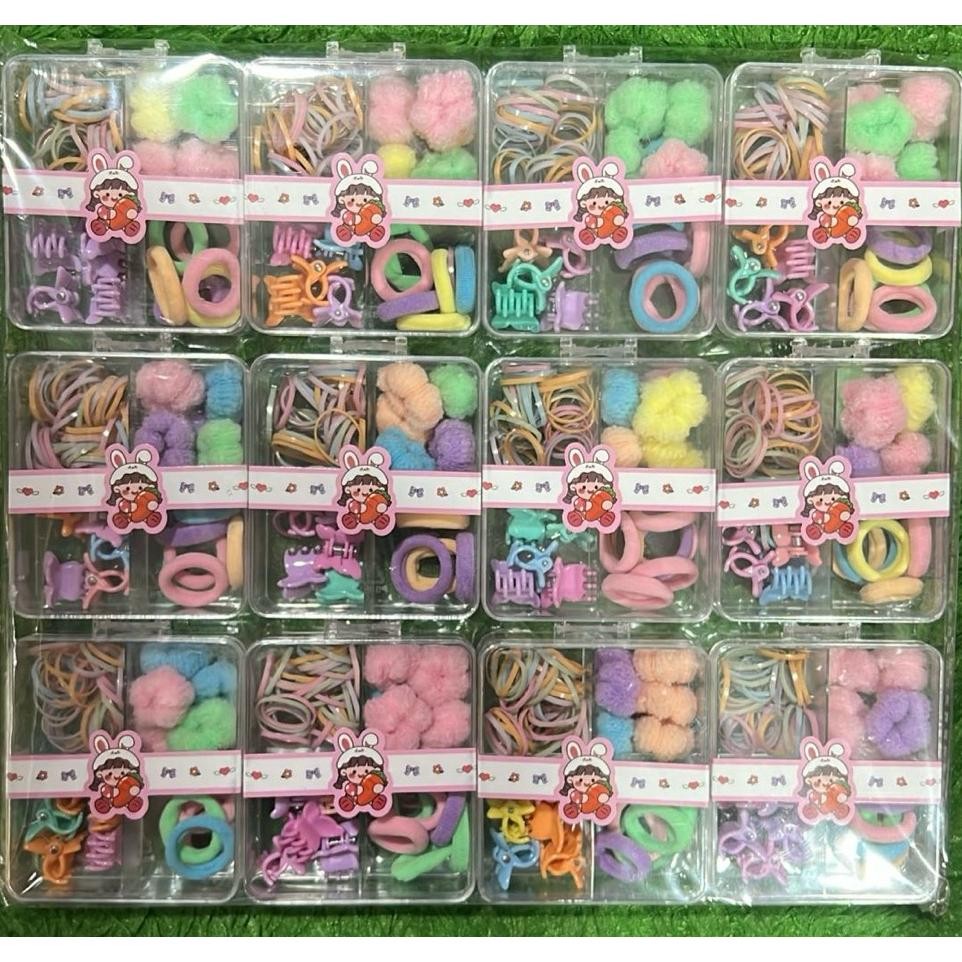 6 Pouch Kunci Rambut Anak Set Mika