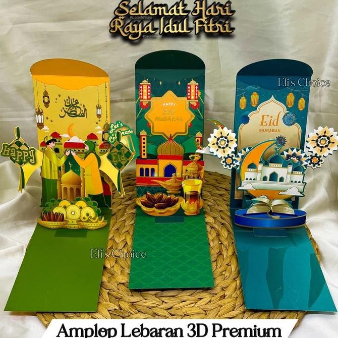 

populer] Amplop Lebaran 3D PREMIUM Amplop 3 Dimensi Hari Raya Idul Fitri Unik Angpao Ramadhan Lucu