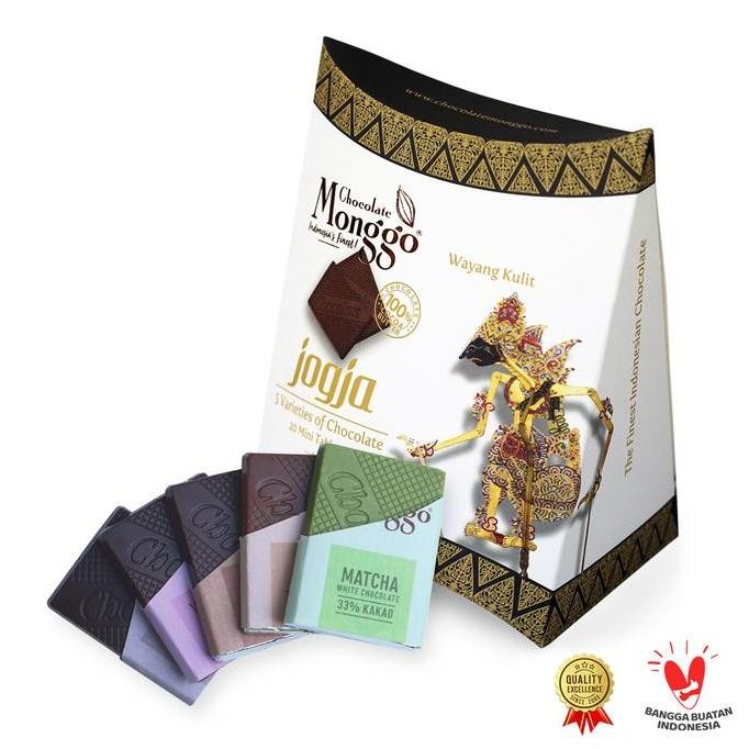 

Cokelat Monggo Mix Wayang Kulit 20x5.5g Chocolate Premium Oleh Oleh Termurah