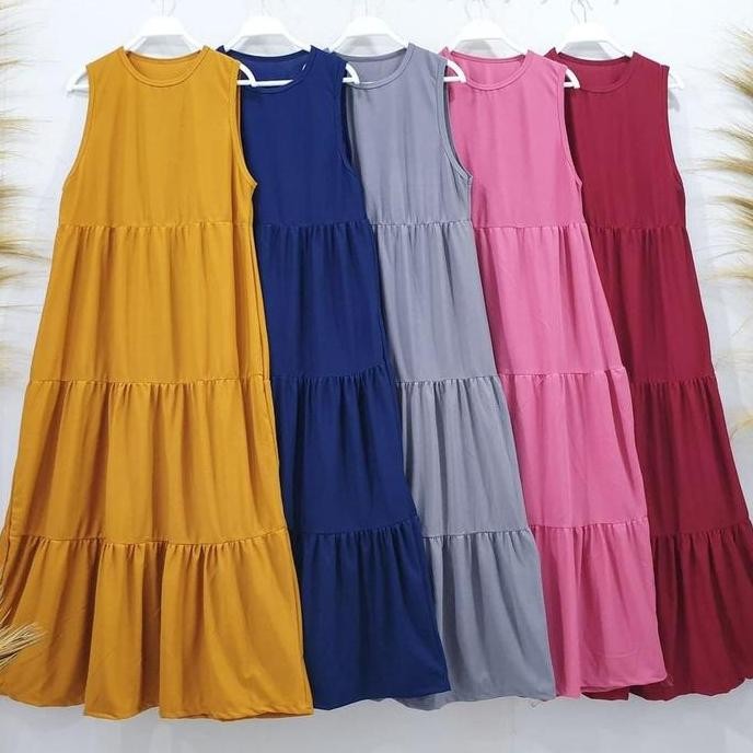 Gamis inner Model 3 Rample LD 120 Cm Jumbo Voxy Spandek Premium PJ 138 CM dan Rompi Jumbo dijual ter