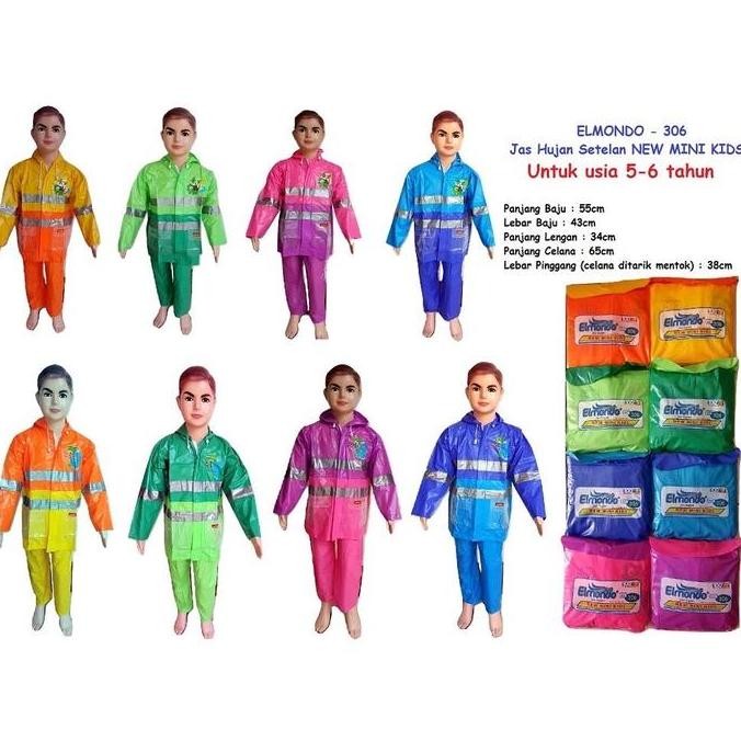 Jas Hujan Setelan New Mini Kids Elmondo 306