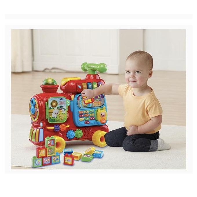 VTECH PUSH & RIDE ALPHABET TRAIN ORIGINAL MAINAN KERETA EDUKASI ANAK