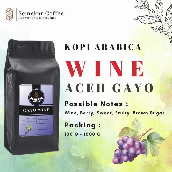 

Semekar Coffee Kopi Arabica Gayo Wine Specialty Grade Coffee Premium Termurah