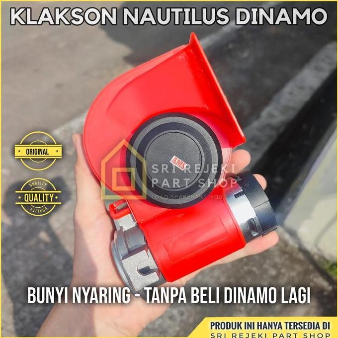 Klakson Angin Nautilus Dinamo 12 - 24 Volt Suara Kapal Untuk Mobil Pick Up Dan Truck - Kelakson Stab