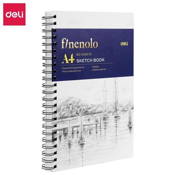 

Deli Finenolo Sketch Book / Buku Gambar Sketsa A4 160GSM 60 Lembar EC27X Karton Kertas