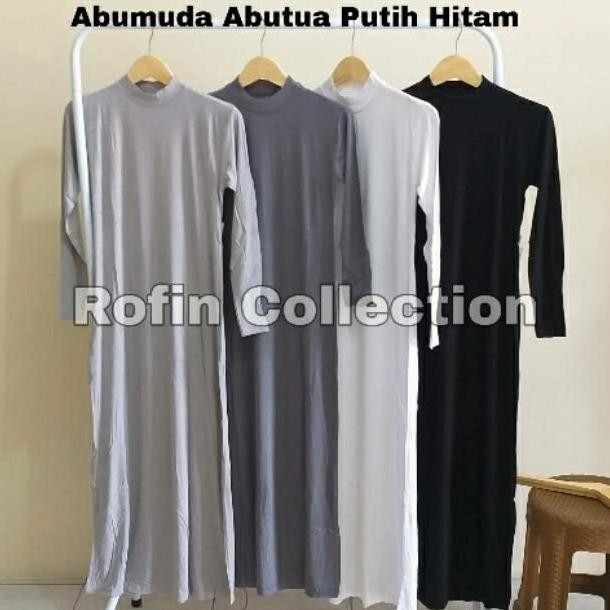 Gamis Manset Basic Rayon Premium/Gamis Manset Lengan Panjang