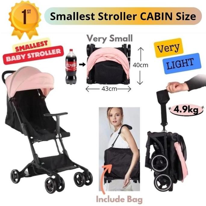 1St Cabin Size Baby Stroller The Smallest&Lightless/ Baby Stroller Lipat Terkecil & Teringan