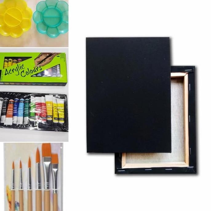 

Paket Alat Lukis + Kanvas Lukis Hitam