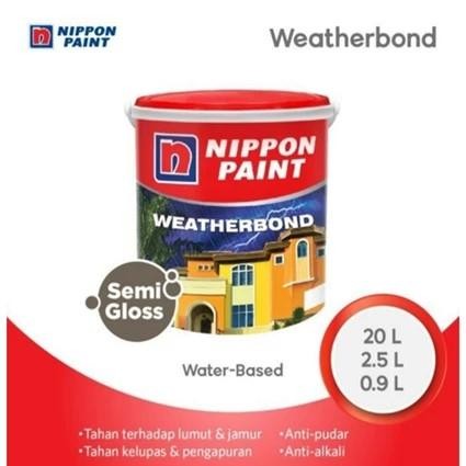 Baru Cat Tembok Premium Eksterior Nippon Paint Weatherbond (20 Liter) Terlaris