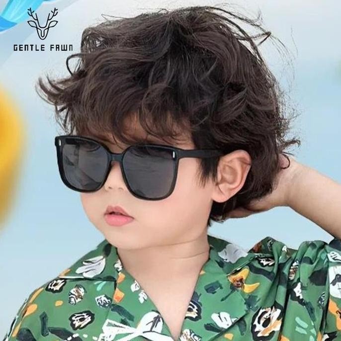 Kacamata Sunglasses Polarized Tr90 Anak Bentuk Kotak Korean Style 310