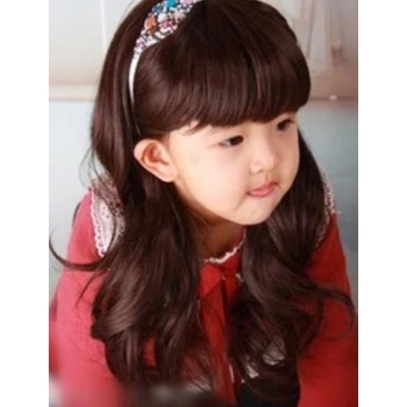 Wig Rambut Anak Perempuan / Wig Anak / Aksesoris Rambut Bayi Anak Perempuan Warna HITAM fashion
