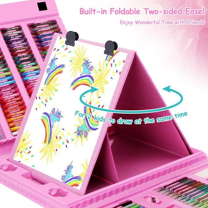 

150Pcs Children Painting Set Water Color Pen Crayon Oil Pastel Painting Tool With Drawing Board Art Supplies Set Kids Gift