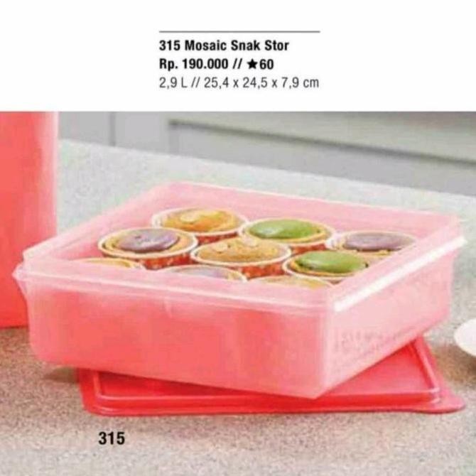 Tupperware snack stor ungu toples serba guna 1 pcs