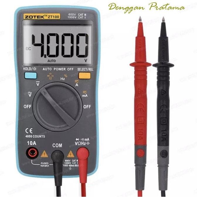 ZOTEK ZT100 DIGITAL MULTITESTER MULTIMETER AVOMETER ORIGINAL