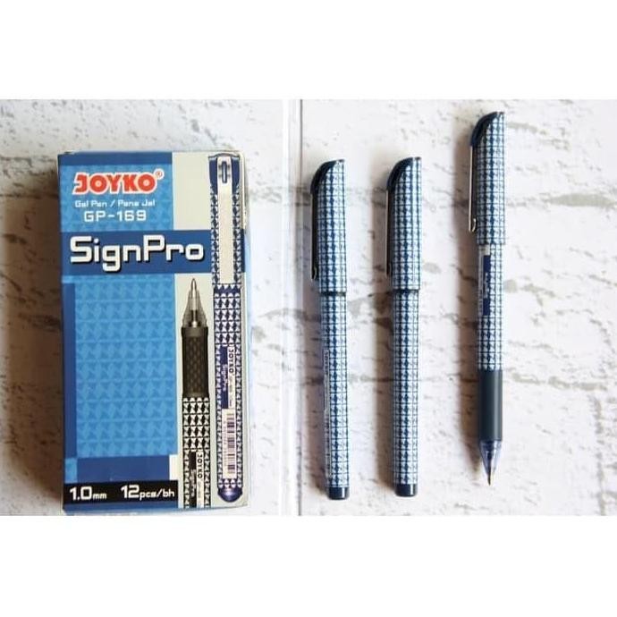 

tersedia pulpen joyko gp-169 sign pro gel pen murah - ballpoint hitam/biru