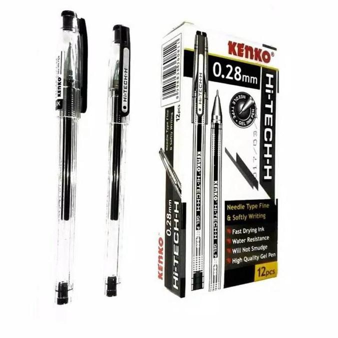 

tersedia pulpen kenko hi-tech-h 0.28mm - 1 lusin isi 12pcs pena runcing