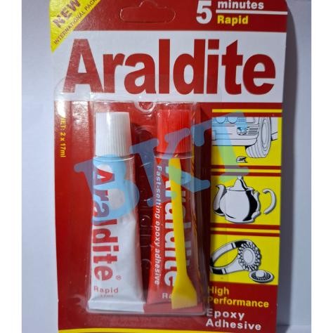 Berkualitas Lem Besi Araldite Merah ,.