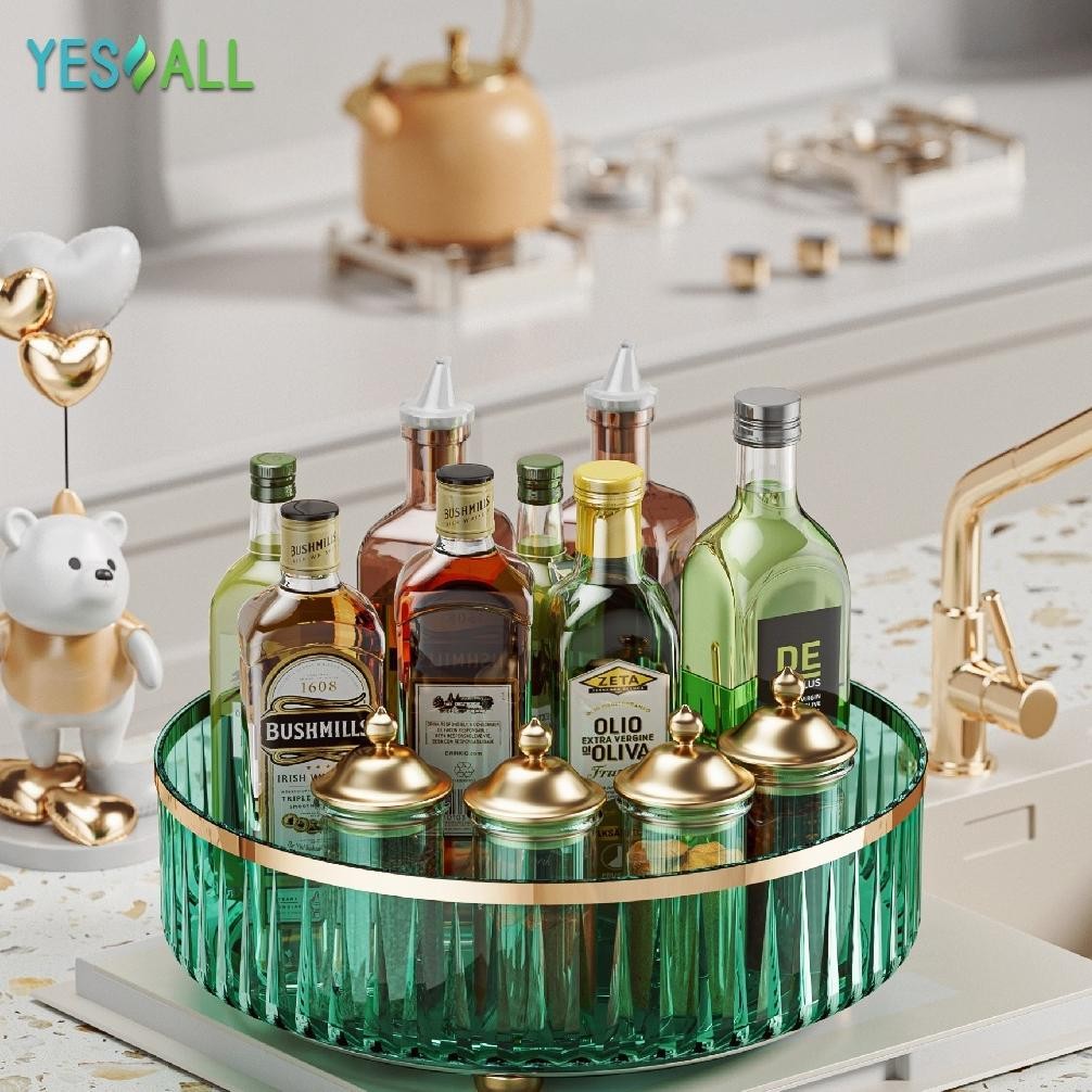 Big Sale YESALL Rak Kosmetik Aesthetic - Tempat Make Up Putar Rak Minum SNX008001 .,