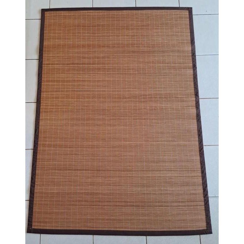 176cm x 250cm Tikar Core Rotan Polos - Tikar Karpet Rotan Core Coklat