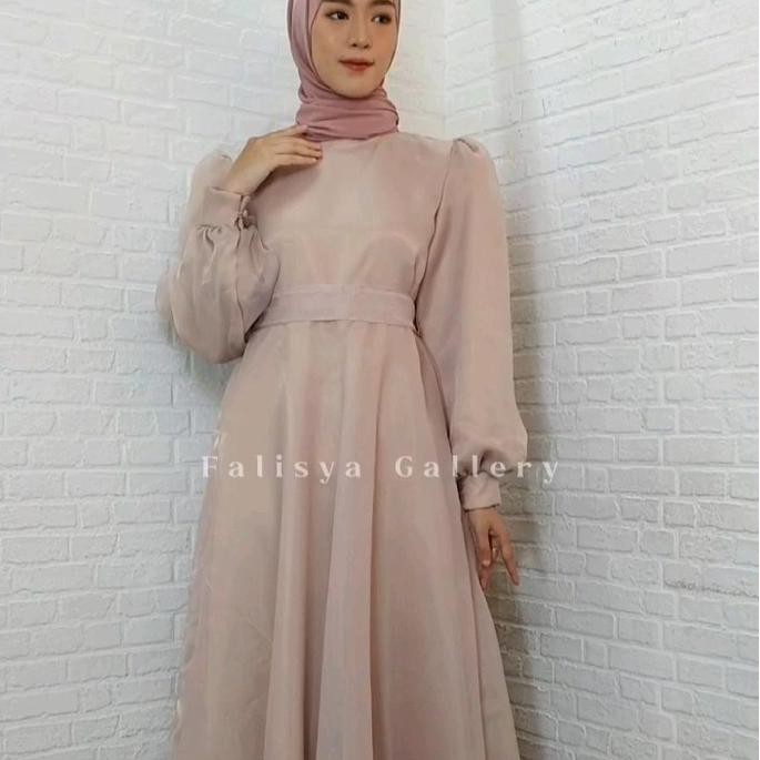 GAUN PESTA/ DRESS KONDANGAN FULL ORGANZA