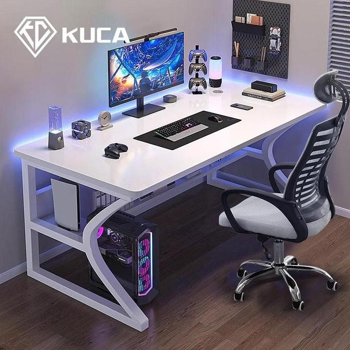 HANRIVER & KUCA KOMBINASI MEJA DAN KURSI MEJA KOMPUTER MEJA KANTOR KURSI GAMING KURSI KANTOR KURSI E