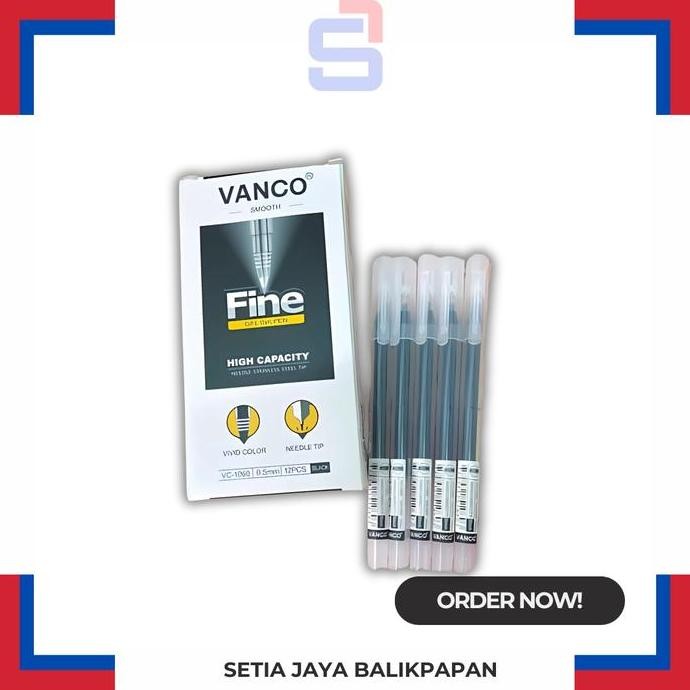 

*:*:*:*:*] Pulpen Vanco VC-1060 Fine Gel Ink Pen 0,5mm