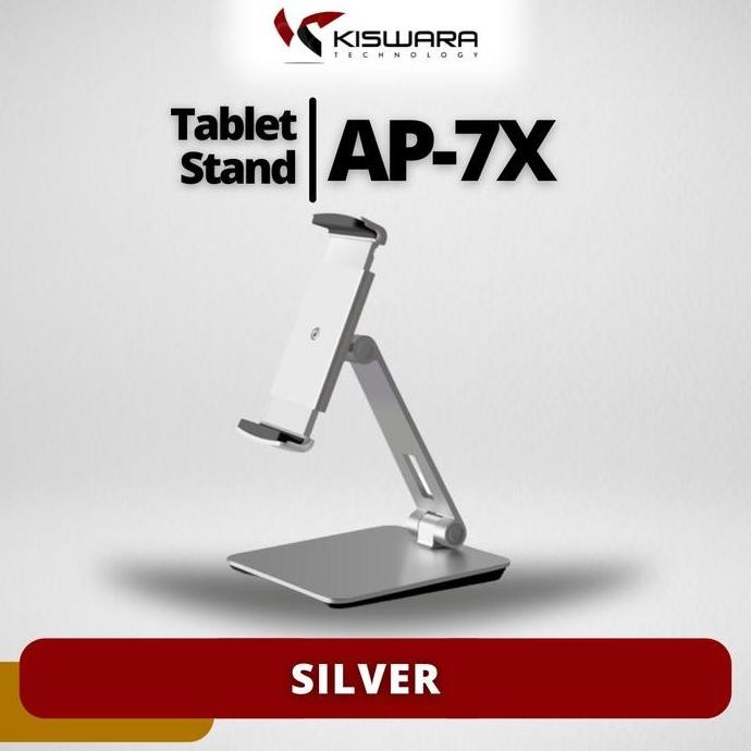 POS TABLET STAND HOLDER DESKTOP AP-7X - SILVER ORIGINAL DAN TERPERCAYA