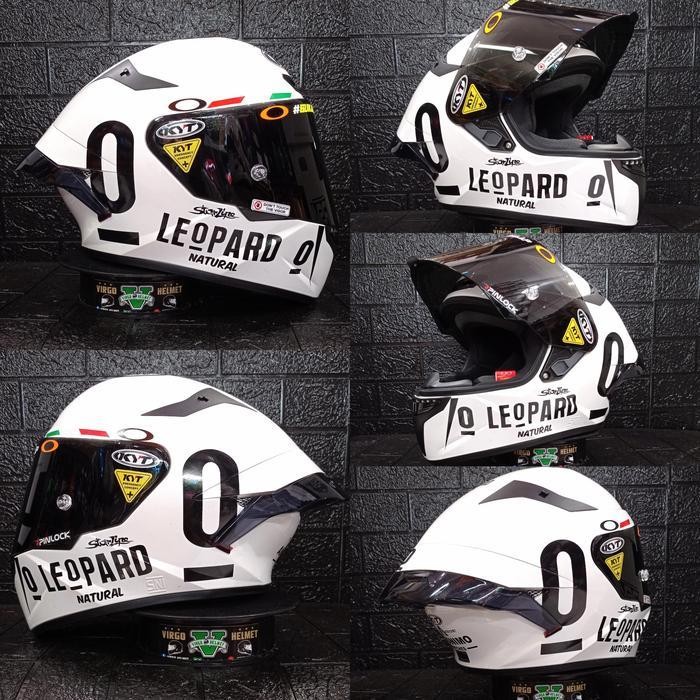 Helm Kyt Tt Course Paket Ganteng Stiker Leopard Kyt Tt Course Ganteng