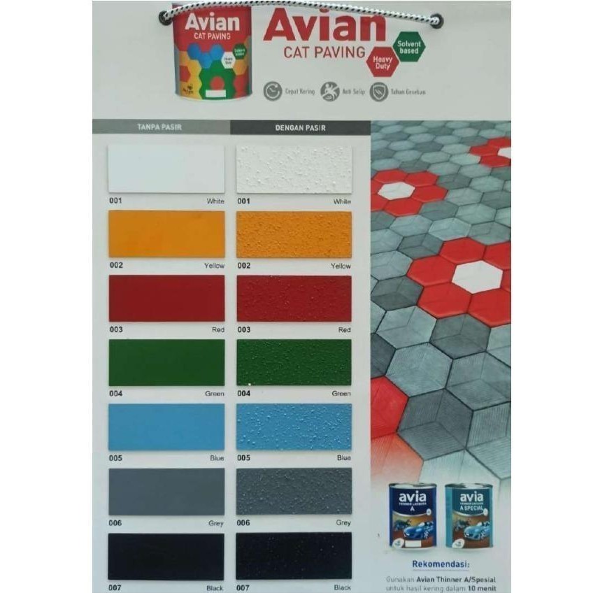 Cat Paving Avian / Cat Lapangan Avian / Cat Genteng / Cat Konblok 5Kg Original Dan Terpercaya