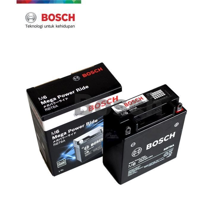 Aki Motor Mio Sporty, Mio Smile, Mio Karbu, Supra Lama Bosch Rbt-6A