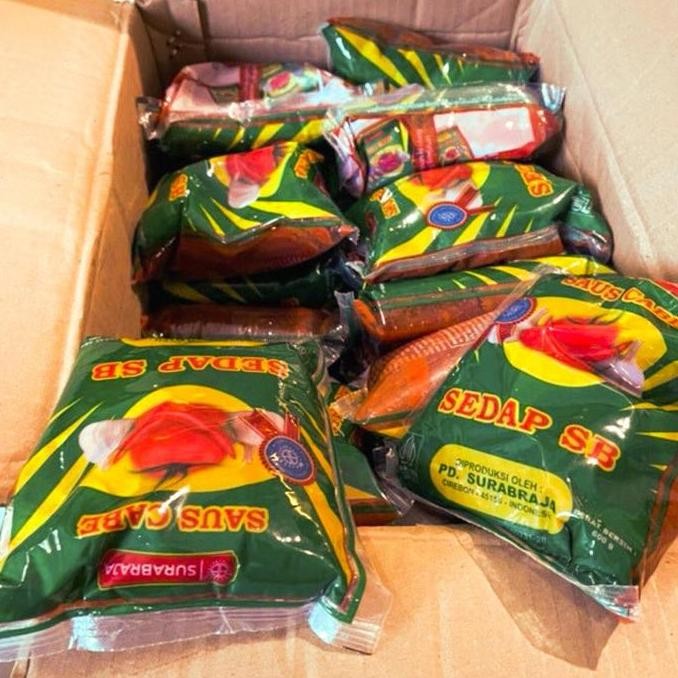 

Paket Hemat! 1 dus Saus Cabe Sedap SB isi 24 pcs - Pedas Gurih, Cocok untuk Segala Masakan! Saos Makanan BS