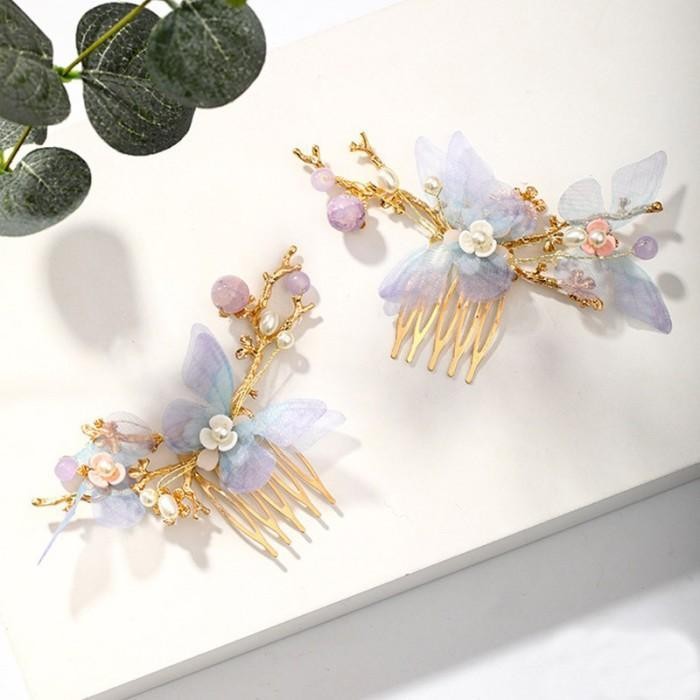 Set Hairpiece Sangjit Jepit Sirkam Tusuk Konde Rambut Cina Aksesoris