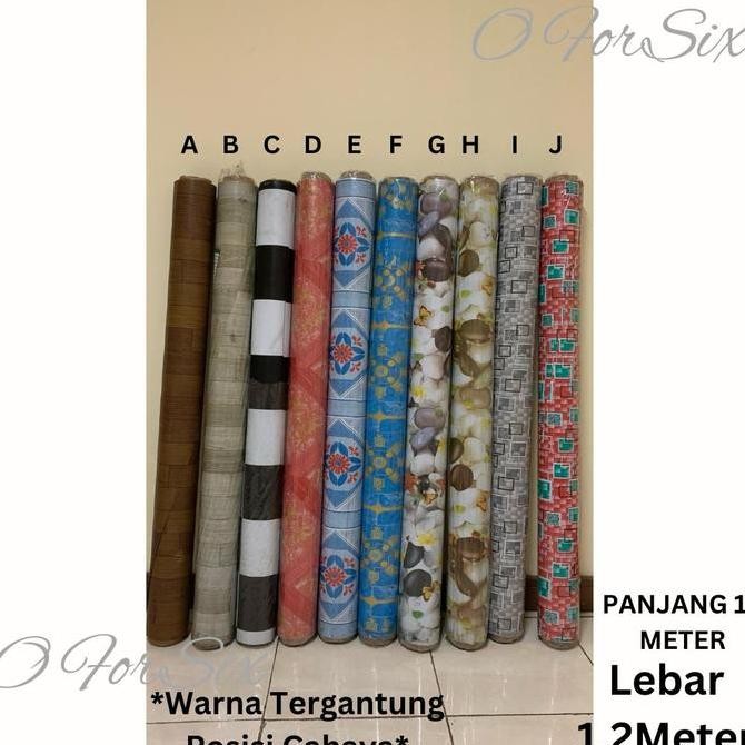 (NEW2) (ROLL) KARPET PLASTIK/PERLAK LANTAI/MEJA/KARPET LANTAI PLASTIK LEBAR 1,2 METER
